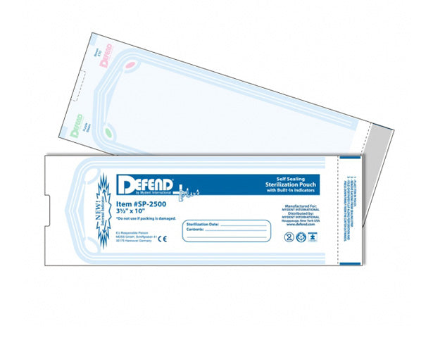 Mydent SP2500 Defend Plus Self Sealing Sterilization Pouches 3.5 Mydent SP2500 Defend Plus Self Sealing Sterilization Pouches 3.5